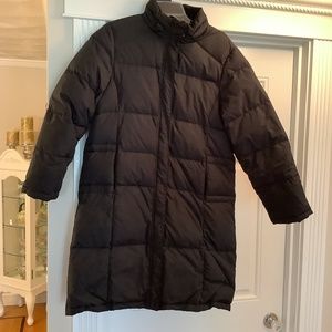 Garnet Hill Black Down Coat